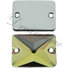 Dreamtime Crystal 3250 Rectangle Sew-on Crystal Tabac 18x13mm